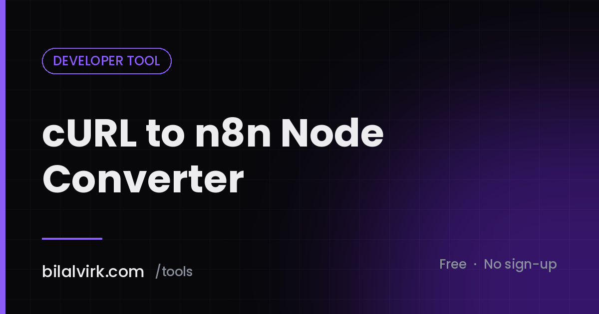 cURL to n8n Node Converter