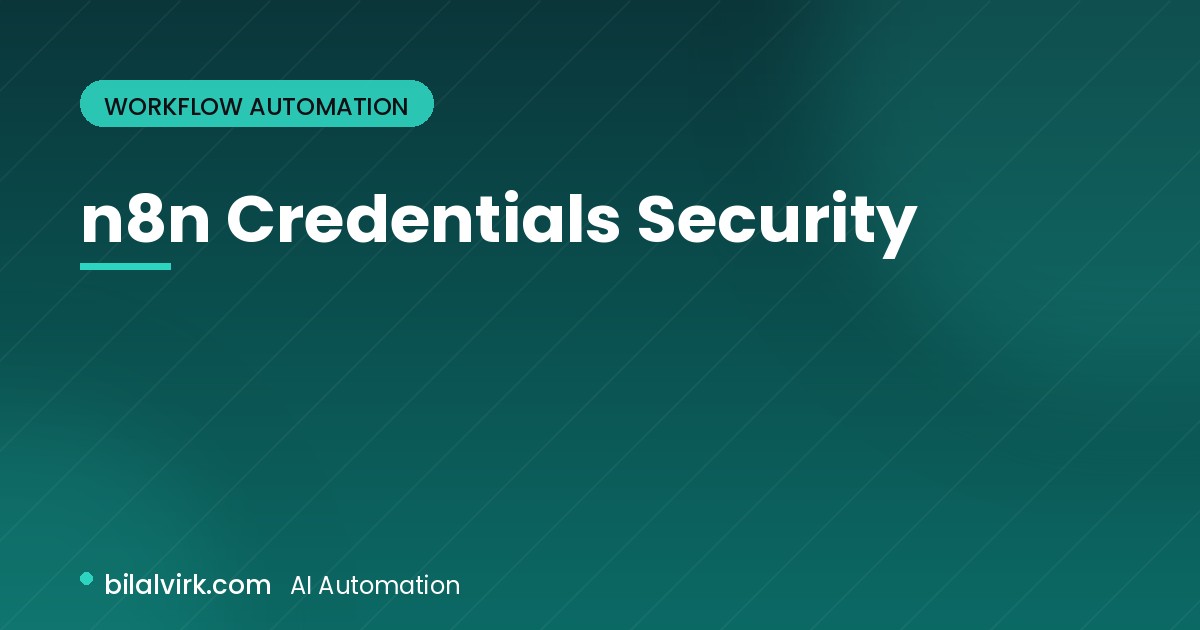 n8n Credentials Security